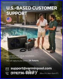 VARMINPOOL Variable Speed In-Ground Swimming Pool Pump High-Flow (Various HP)
