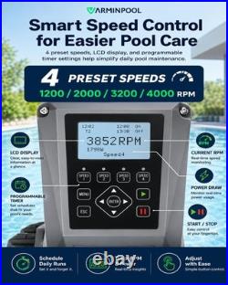 VARMINPOOL Variable Speed In-Ground Swimming Pool Pump High-Flow (Various HP)