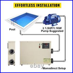 VEVOR 11KW Electric Swimming Pool Water Heater Thermostat 240W Hot Tub Spa
