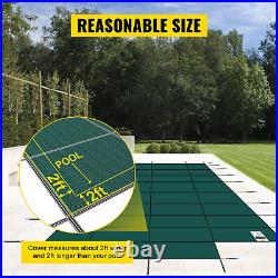 VEVOR Inground Pool Safety Cover Fits 16x32ft WithCenter Step High Strength PP
