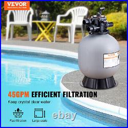 VEVOR Sand Filter 19 Above Inground Swimming Pool Sand Filter with 7-Way Valve