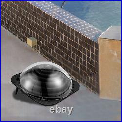 VEVOR Solar Dome Heater Inground/Above Ground Swimming Pool Water Heater Black