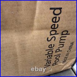 Variable speed pool pump