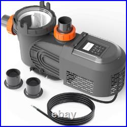 Varpoolfaye 2.5HP Energy Saving Variable Speed Inground Swimming Pool Pump 220V
