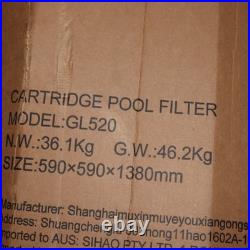 Vevor Cartridge Pool Filter Area Inground Pool Filter Broken Middle Clamp