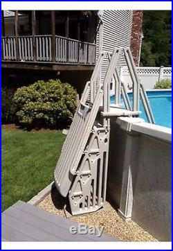 VinylWorks AF-W Above Ground Swimming Pool Step & Ladder Entry System White