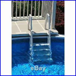 Vinyl Works Deluxe In Step 46 60 Above Ground Swimming Pool Ladder, Taupe