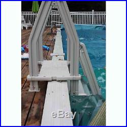 Vinyl Works Deluxe In Step 46 60 Above Ground Swimming Pool Ladder, White