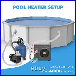 XtremepowerUS 14,800BTU Swimming Pool Water Heater Thermostat Hot Tub Spa 115V XtremepowerUS 14,800BTU Swimming Pool Water Heater Thermostat Hot Tub Spa 115V