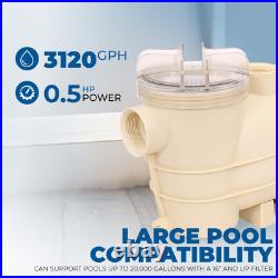 XtremepowerUS 1/2HP High-Flo Above Ground Pool Swimming 3120GPH Spa Pump Timer XtremepowerUS 1/2HP High-Flo Above Ground Pool Swimming 3120GPH Spa Pump Timer
