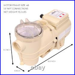 XtremepowerUS 1/2HP High-Flo Above Ground Pool Swimming 3120GPH Spa Pump Timer XtremepowerUS 1/2HP High-Flo Above Ground Pool Swimming 3120GPH Spa Pump Timer