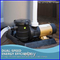 XtremepowerUS 1.5HP Variable Speed Swimming Pool Pump Energy Efficient Strainer