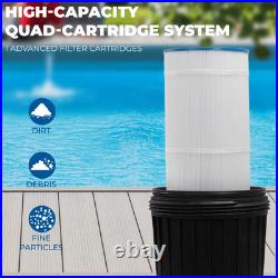 XtremepowerUS 200 sq. Ft. In-Ground Easy Clean Pool Cartridge Filter with Tank XtremepowerUS 200 sq. Ft. In-Ground Easy Clean Pool Cartridge Filter with Tank