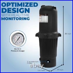 XtremepowerUS 200 sq. Ft. In-Ground Easy Clean Pool Cartridge Filter with Tank XtremepowerUS 200 sq. Ft. In-Ground Easy Clean Pool Cartridge Filter with Tank