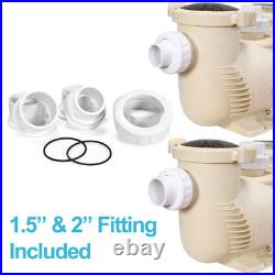 XtremepowerUS 2.2HP Swimming Pool Pump In/Above Ground with Strainer Filter Basket