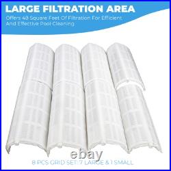 XtremepowerUS Complete DE Filter Grid Set, 8 Full 48sq/ft Pool Filters (8 Pack) XtremepowerUS Complete DE Filter Grid Set, 8 Full 48sq/ft Pool Filters (8 Pack)
