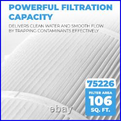 XtremepowerUS Pool Filter Replacement Cartridge 4-PACK X 106 sq. Ft. OD 25.5x7