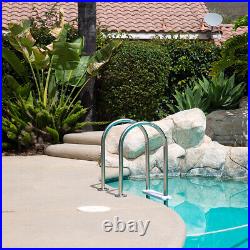 XtremepowerUS Stainless Steel Swimming Pool Ladder 5-Step for In-Ground Pools XtremepowerUS Stainless Steel Swimming Pool Ladder 5-Step for In-Ground Pools