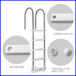 XtremepowerUS Stainless Steel Swimming Pool Ladder 5-Step for In-Ground Pools XtremepowerUS Stainless Steel Swimming Pool Ladder 5-Step for In-Ground Pools