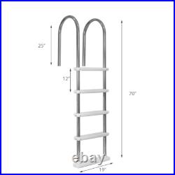 XtremepowerUS Stainless Steel Swimming Pool Ladder 5-Step for In-Ground Pools XtremepowerUS Stainless Steel Swimming Pool Ladder 5-Step for In-Ground Pools