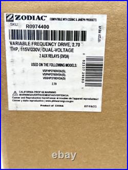 Zodiac Variable Frequency VS Pool Pump Drive, 2.70, THP, 115V/230V, R0974400